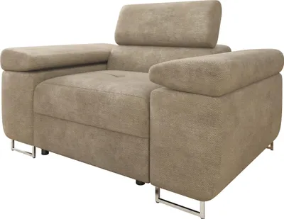Produktbild von MIRJAN24 Sessel Torezio, Polstersessel mit Einstellbare Kopfstützen, Wohnzimmer, 134x102x70-90 cm (Farbe: Lumo 30)