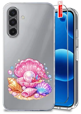 Image de Coque pour Samsung A17 5G – Motifs estivaux, coque transparente et colorée + film de protection pour écran