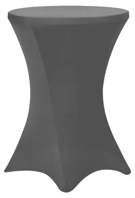 Produktbild von Tischdecke elastisch Grau 80x85cm für runde Tische Partys Hochzeiten