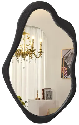 Imagen del producto de Espejo de pared asimétrico, de diseño orgánico, color , ideal para el salón