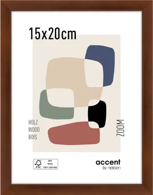 Produktbild von accent by nielsen Holz Bilderrahmen Zoom, 15x20 cm, Walnuss