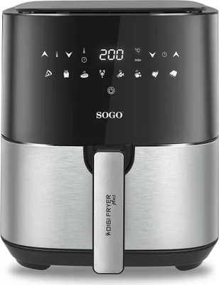 Zdjęcie produktu dla Sogo FRE-SS-10830, Frytkownica na gorące powietrze, 5 l, 80 °C, 200 °C, 60 min, Pojedyńczy