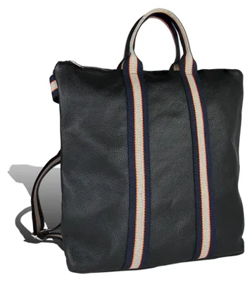 Produktbild von Toscanto Tasche schwarz, blau, beige Cityrucksack groß 43x39x13cm D2OTT609RS