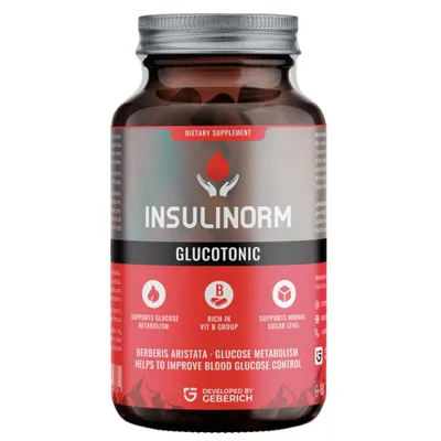 Image de INSULINORM – Complément alimentaire pour le maintien d'une glycémie normale | Sans OGM | LOT DE 3 x 30 gélules