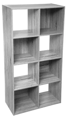 Zdjęcie produktu dla Regał na książki, 8 półek, MDF, 68x32x134 cm, biały
