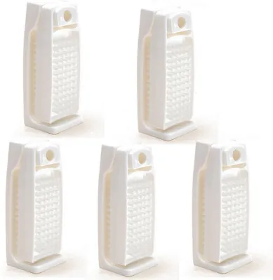 Produktbild von 5er-Set Nagelbürste BawiTec Handbürste weiß mit Konsole Halterung Kunststoff