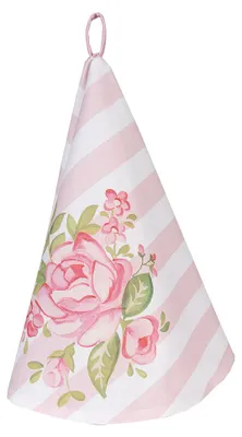 Produktbild von Clayre & Eef Geschirrtuch Ø 80 cm Rosa Baumwolle Rosen