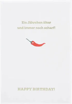 Produktbild von Depesche Klappkarten Besonders schön ohne Verpackung : Ein Jährchen älter und immer noch scharf Klappkarten Besonders schön ohne Verpackung: Ein Jährchen älter und immer noch scharf