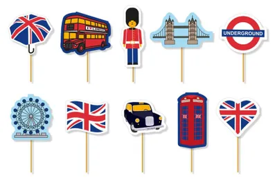 Produktbild von Großbritanien England Motiv Picker 20 Stück