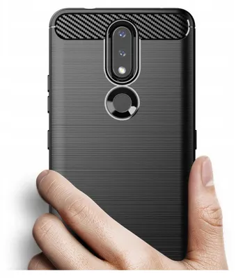Zdjęcie produktu dla Carbon Case elastyczne etui pokrowiec Nokia 2.4 czarny