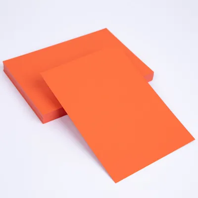 Produktbild von 100 x Geschenkkarten DIN A6 blanko Tonkarton Postkarte Orange