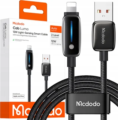 Zdjęcie produktu dla Mcdodo Ładowarka Kabel Usb-A Szybkie Ładowanie Do Iphone Lightning 1M 12W