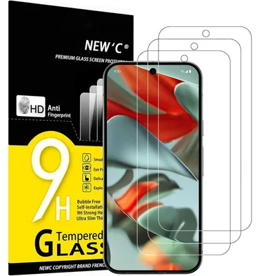 Productafbeelding van Beschermfolie voor het scherm, 3 stuks, geschikt voor Google Pixel 10 Pro XL, Pixel 9 Pro XL, 9H hardheid, 0,33 mm ultrahelder, transparant