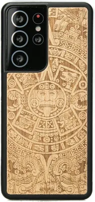Produktbild von Holzhülle für Samsung Galaxy S21 Ultra AZTEC CALENDAR ANIEGRE