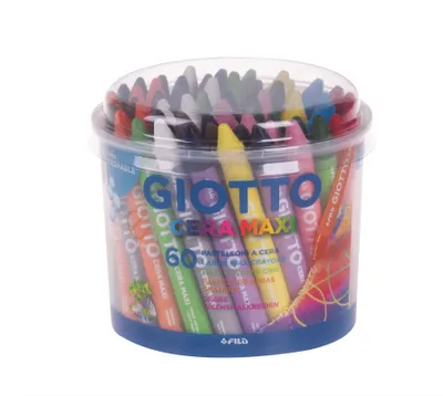 Produktbild von Giotto 5192 00 - Wachsmalkreide Maxi Großpackung 60 Stück
