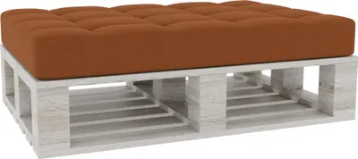 Obrázok produktu pre Vankúše na palety, vankúše na palety sedák operadlo prešívané PFG (vankúš na sedenie 120x80, oranžový)