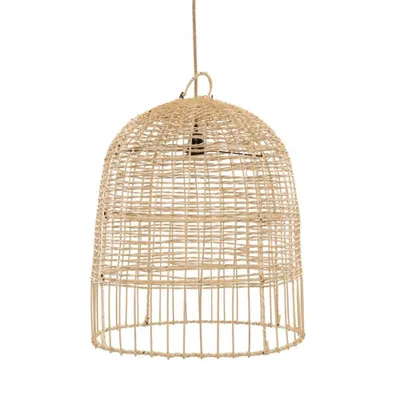 Image de Bazar Bizar Suspension rotin marron 50x50x55cm