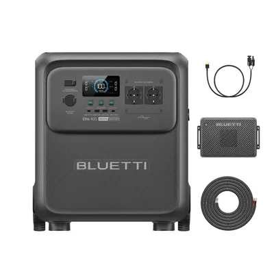 Immagine prodotto di BLUETTI Elite400: stazione di ricarica portatile con Charger2,1000W, caricabatterie con alternatore, 4,2 ore per una ricarica completa tramite auto, generatore da 3840 Wh per attività all'aperto e camper