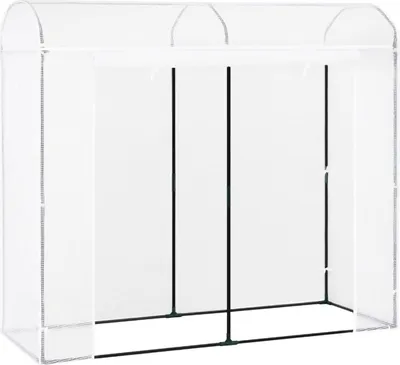Zdjęcie produktu dla Zimoodporna szklarnia tunelowa Happiq 170×68×200 cm - Tunel foliowy z drzwiami i 2 oknami - Idealny do uprawy pomidorów i warzyw