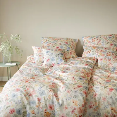 Produktbild von elegante Seiden-Satin-Kissenbezug einzeln Gentle Farbe Creme Größe 40x80