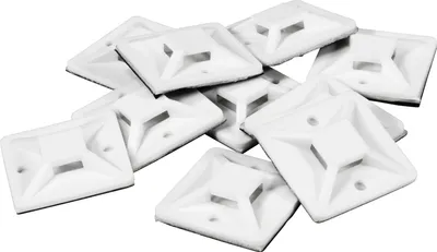 Produktbild von Kabelsockel McPower für Kabelbinder 30x30mm selbstklebend 10er-Pack