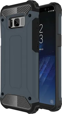 Produktbild von Mobigear Outdoor  Samsung Galaxy S8 Hülle Hardcase Backcover Stoßfest - Marineblau