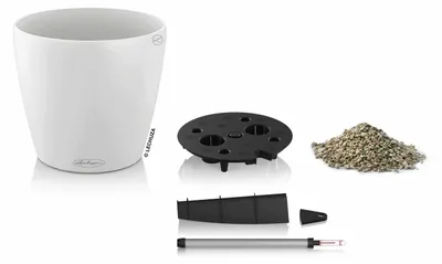 Produktbild von Lechuza Classico 28 Color - weiß, Komplettset, 13190