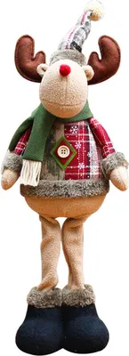 Produktbild von Weihnachtsdekoration Spielzeug Rentier Stehende Plüschpuppe Partygeschenke
