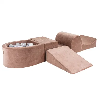 Produktbild von Schaumstoff Bausteine Kinder mit Bällebad - Softbausteine Baby
