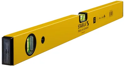 Produktbild von STABILA Wasserwaage Type 70, 60 cm, leichtes Alu-Profil, 1 Horizontal-Libelle, 1 Vertikal-Libelle,  Germany