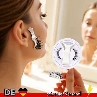 Produktbild von Heiße 1-Paar Magnetische Wimpern Handgefertigt Flauschig Künstliche