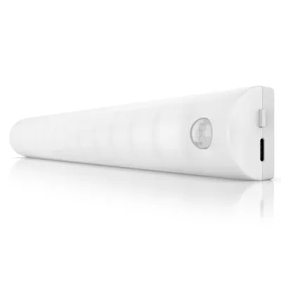 Obrázok produktu pre BEARWARE LED svetlo pod skrinku s detektorom pohybu, LED svetlo so senzorom pohybu, PIR senzor, 4 farby svetla, nočné svetlo, zmena farby, vypínač, integrovaná LED, studená biela, 2× teplá biela, neutrálna biela, flexibilná montáž s magnetickým pásikom, 70 lumenov, dosah 3 m