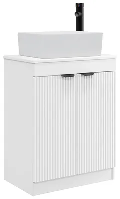 Immagine prodotto di vidaXL Mobile da bagno con lavabo, bianco, 54 x 35 x 83 cm