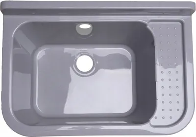 Produktbild von ADGO® Waschbecken Für Waschküche Garage Spüle Grau 50x34x21 cm