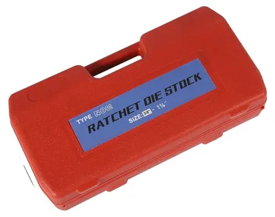 Image de Jeu d'outils pour fileter les tuyaux, construction en acier, design ergonomique, couleur rouge