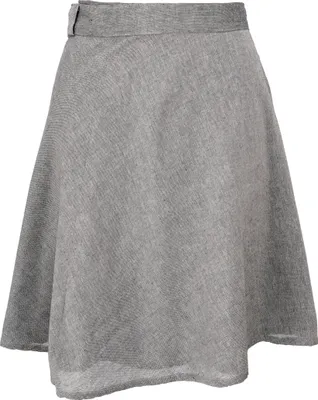 Produktbild von Leichter Wickelrock, Boho Baumwoll-Sommerrock - Grau, Damen, Baumwolle, Röcke