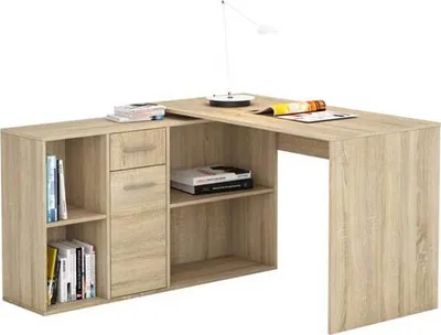Produktbild von Eckschreibtisch Schreibtisch Diego 120x122x75cm Sonoma Eiche