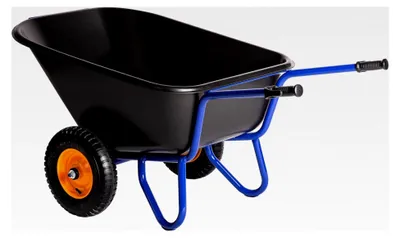 Produktbild von Schubkarre 293L 2-Rad bis 250 kg Hofkarre Stallkarre Futterkarre 400-8 6PR