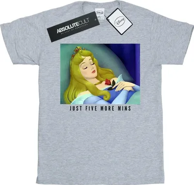 Produktbild von Disney Princess - "Five More Minutes" T-Shirt für Herren BI44251 (M) (Grau)