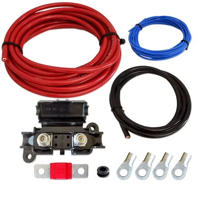 Produktbild von Kabelset | Vollkupfer | 10mm² | 5+5+1 Meter | Sicherung & Verbinder