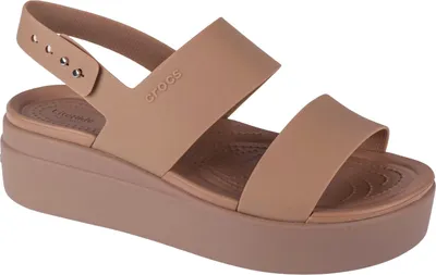 Obrázek produktu pro Crocs Brooklyn Low Wedge 206453-2EL, Sandály, dámské, hnědé, velikost: 41/42