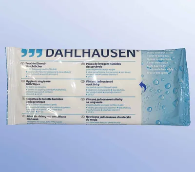 Produktbild von Dahlhausen Einmal-Waschtücher, feucht  Packung mit 8 Stück