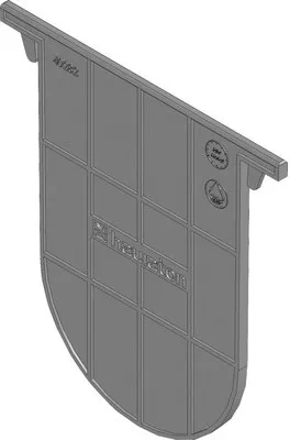 Produktbild von Hauraton Recyfix Standard/Plus Stirnwand geschlossen aus PP 150 mm x 160 mm