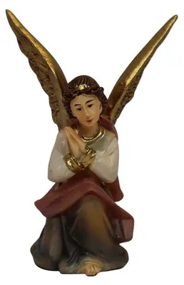 Produktbild von Kniende Engel Krippenfiguren 9 cm Polyresin Deko Set 2 Stück