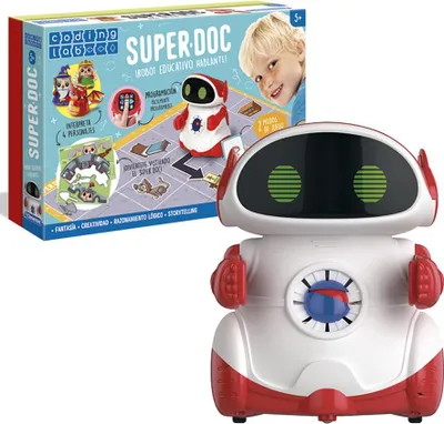 Zdjęcie produktu dla Clementoni - Super Doc - robot edukacyjny od 5 lat, hiszpańska zabawka (55379) - 8005125553792 CLEMENTONI