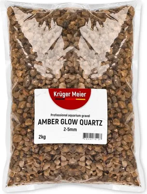 Zdjęcie produktu dla Kruger Meier Amber Glow Quartz 2-5 mm - Żwirek do akwarium 2kg