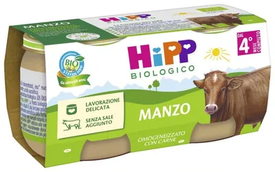 Immagine prodotto di HippOmogeneizzato Manzo 2 Pezzi Da 80 G