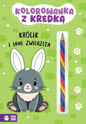 Image de Królik i inne zwierzęta. Kolorowanka z kredką
