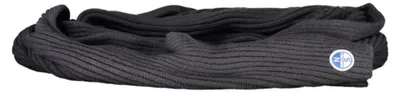 Produktbild von Herren Schal Schwarz 30x190 cm mit Applikation & Logo-Detail