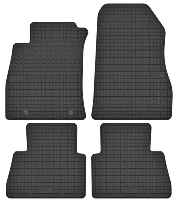 Produktbild von Gummi-Fußmatten für Nissan Juke F15 2010-2017 (Crossover) – 4-tlg, Schwarz, passgenau – Wielganizator SolidTread